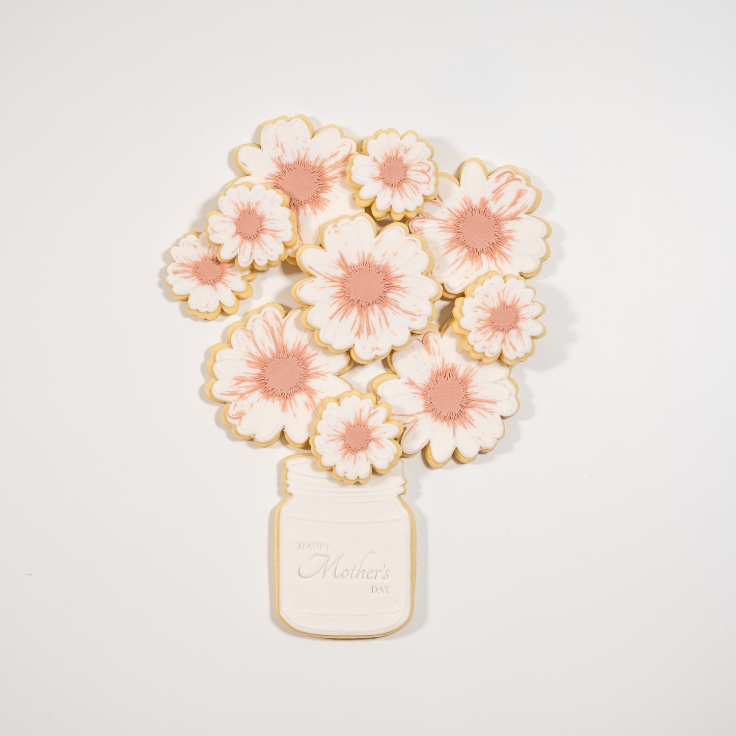 Soft Pink Daisy Mason Bouquet